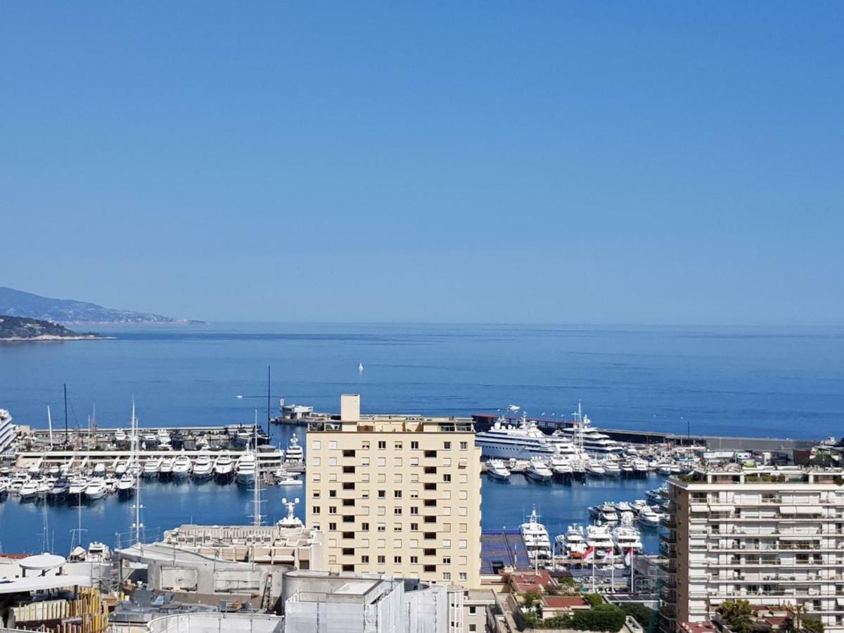 Plein Coeur De Monaco, A 300 Metres A Pied Du Port De Monaco, 4 Pieces Dans Des Escaliers Vue Mer Exceptionnelle Kültér fotó